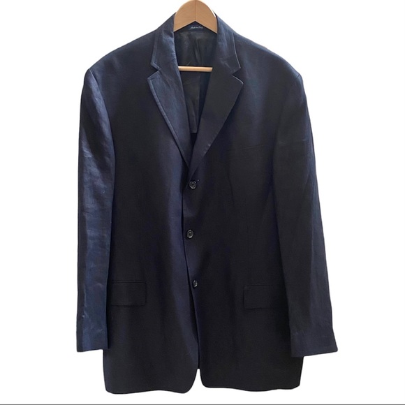 Polo Ralph Lauren Other - AUTHENTIC POLO RALPH LAUREN 3-BUTTON BLACK LINEN BLAZER SIZE XL NEW WITHOUT TAGS